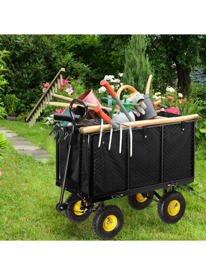 relaxdays Handwagen in Schwarz günstig kaufen onesize