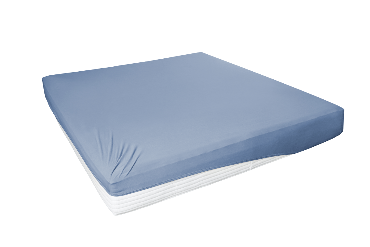 Hahn Spannbetttuch Blau 100 x 200 cm