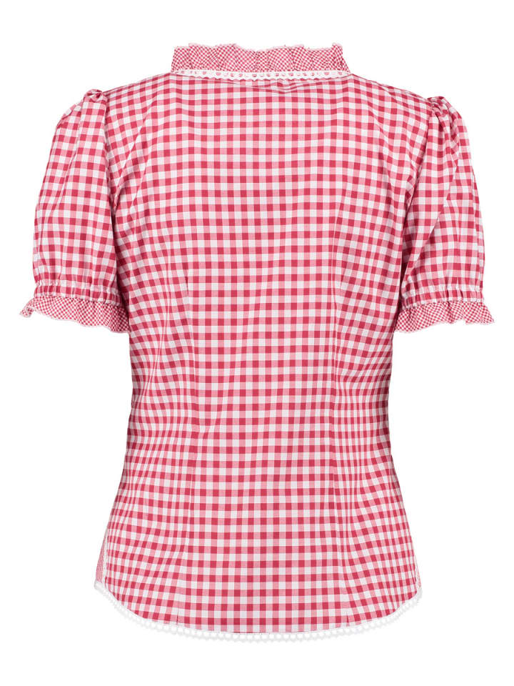 OS-Trachten Trachtenbluse Poror in mittelrot günstig kaufen