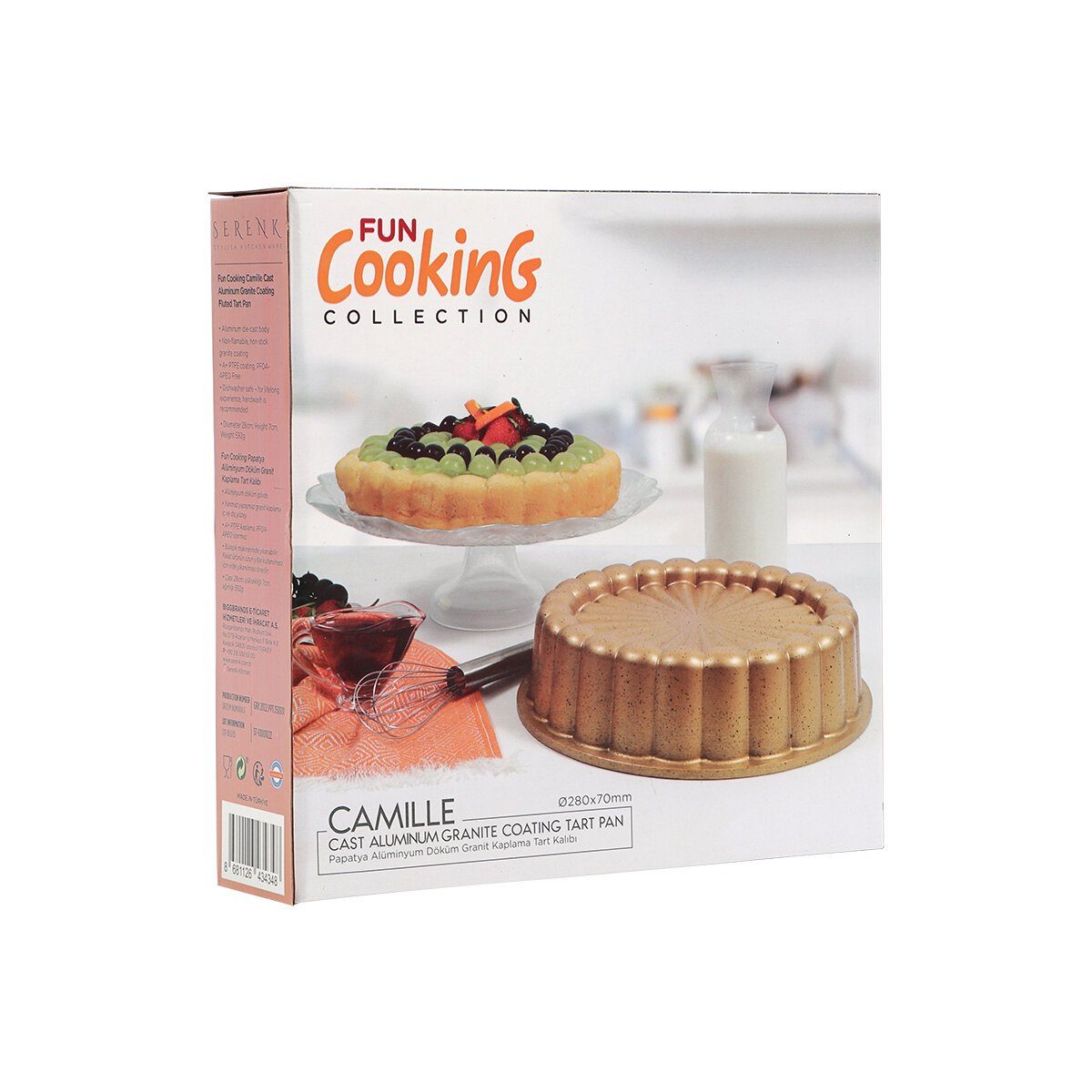 SERENK Backform Serenk Fun Cooking Tarteform Quicheform 28 cm