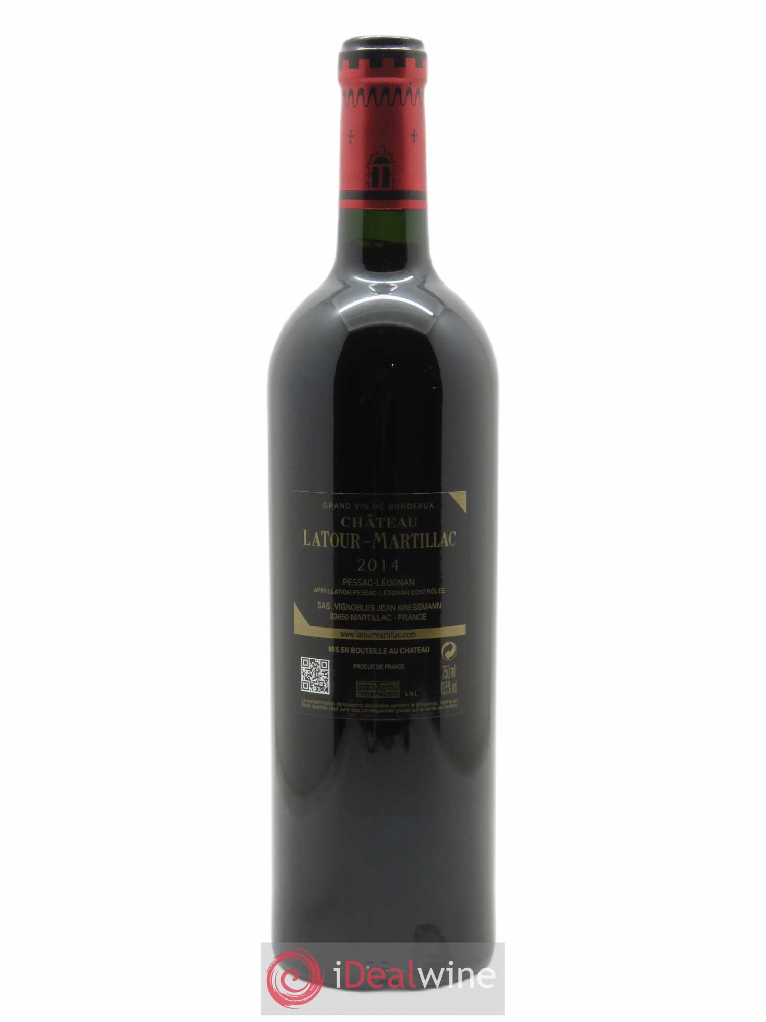 Château Latour-Martillac Cru Classé de Graves  2014 - Lot de 1 Bouteille