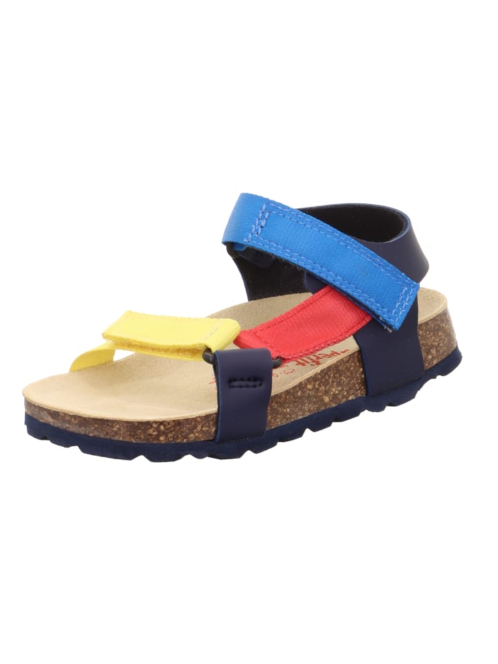 superfit Tieffußbett Sandale FUSSBETTPANTOFFEL in Blau/Mehrfarbig günstig kaufen 35