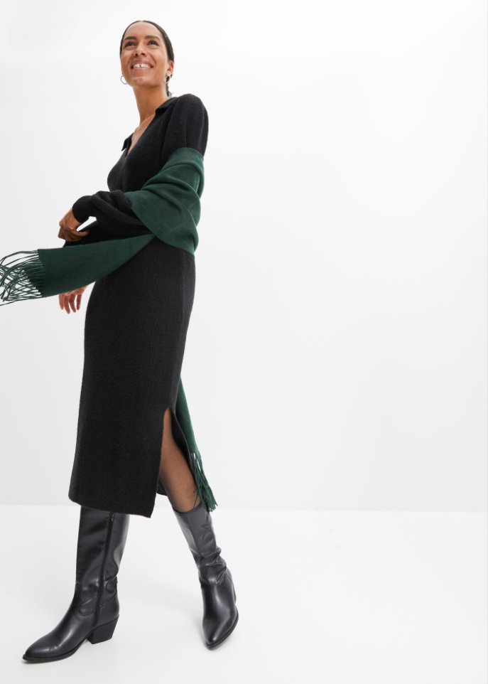 Midi-Strickkleid