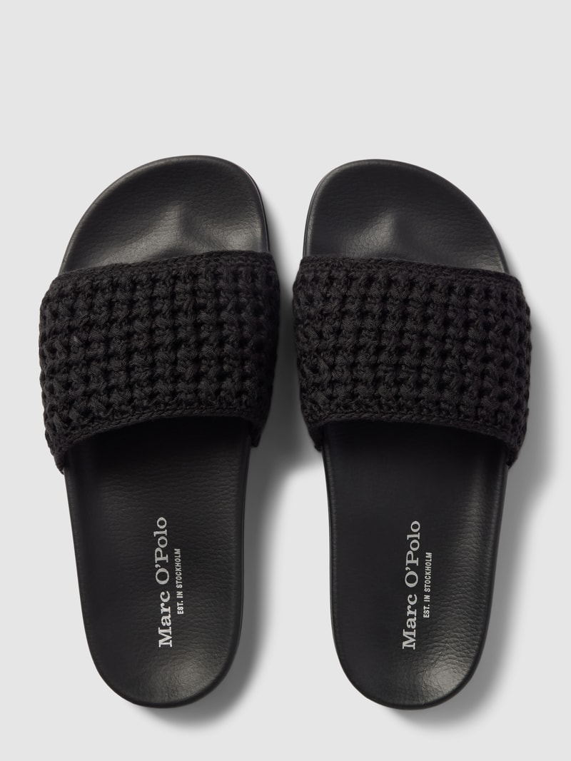 Slides mit Label-Print Modell 'EBBA' in schwarz