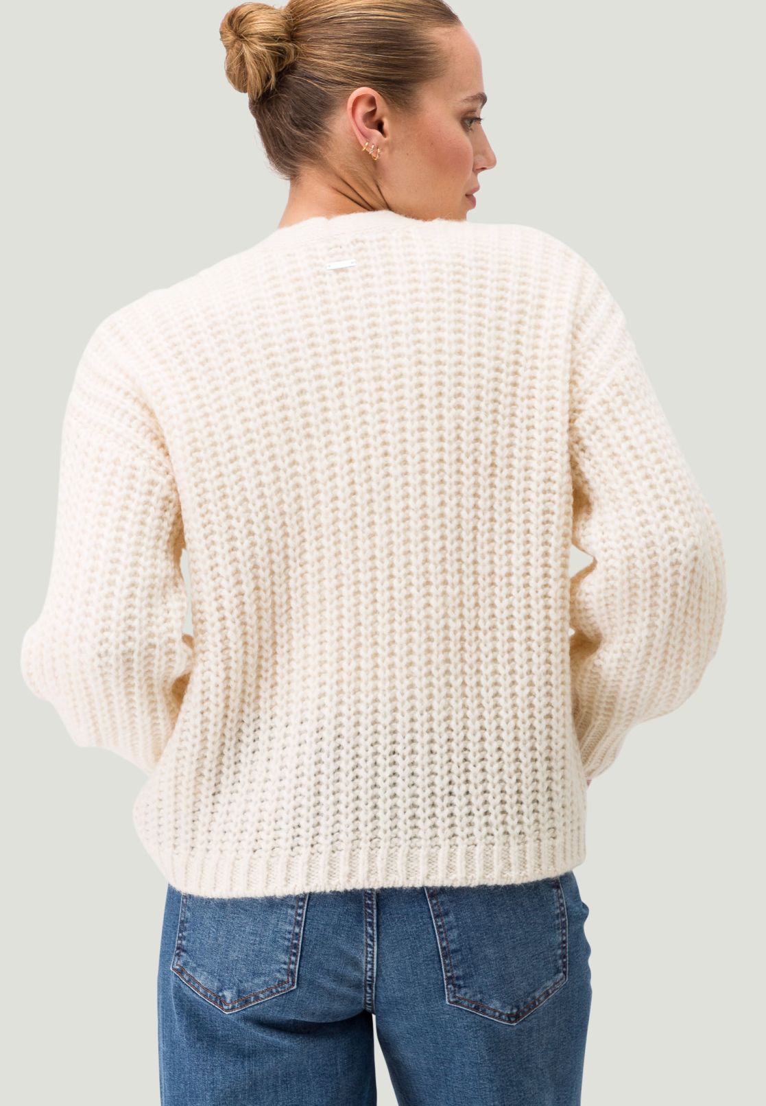 Grobstrickjacke offener Style