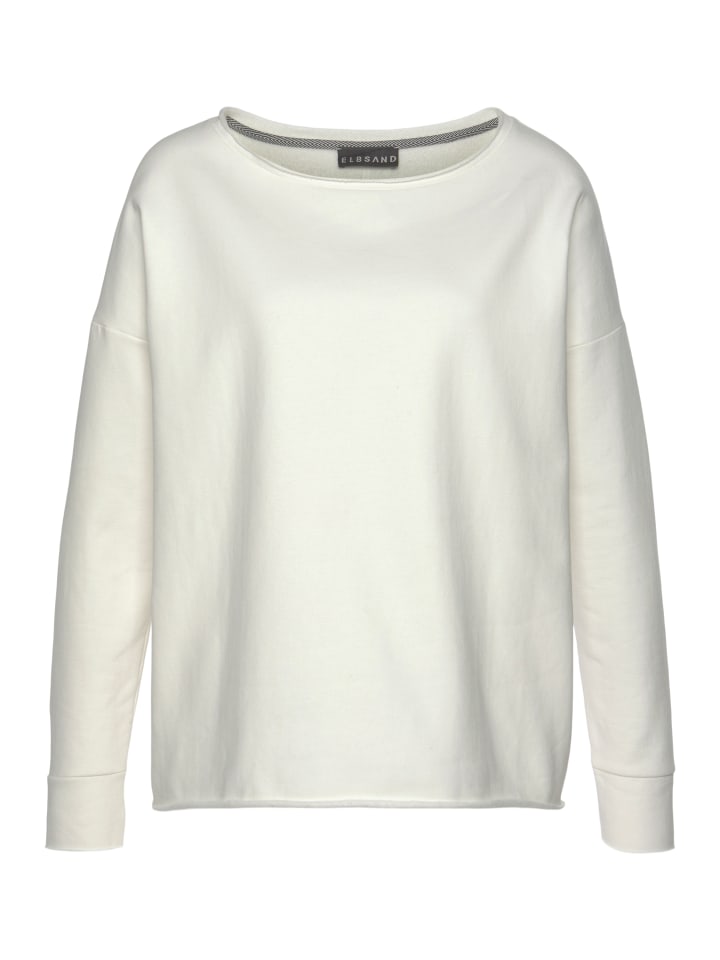 ELBSAND Sweatshirt in weiß günstig kaufen