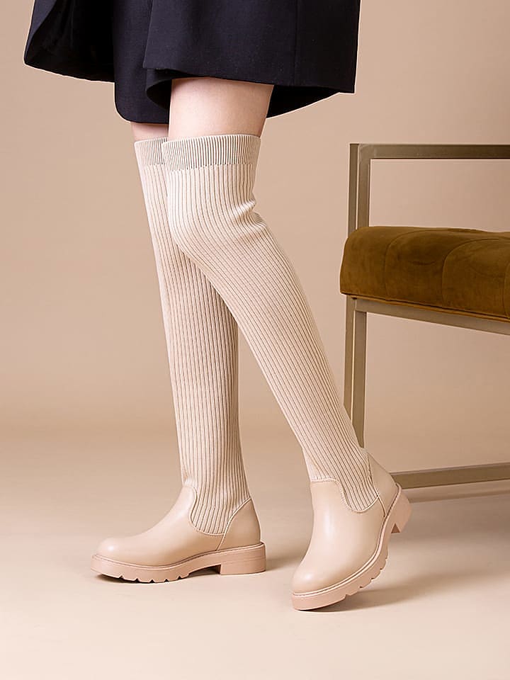 Foreverfolie Stiefel in Beige günstig kaufen 37