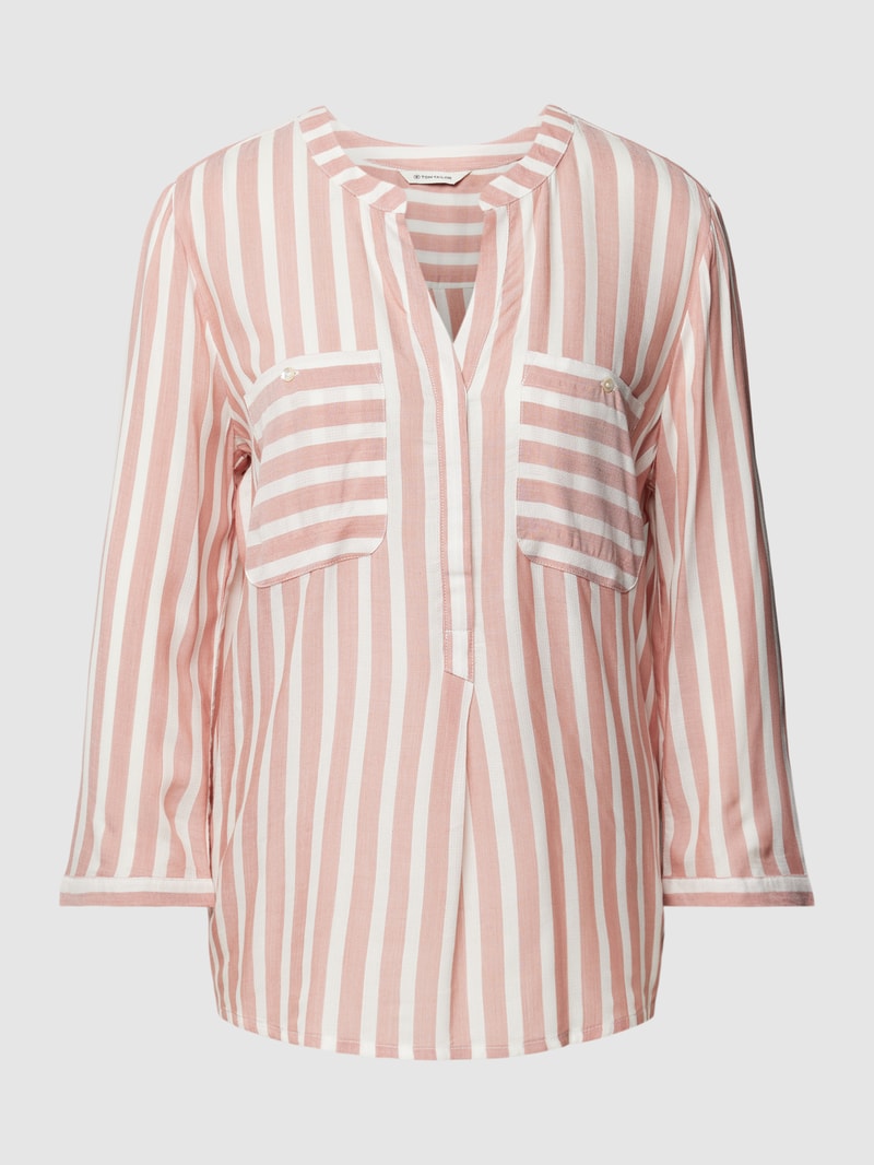 Blusenshirt mit Streifenmuster in rosé