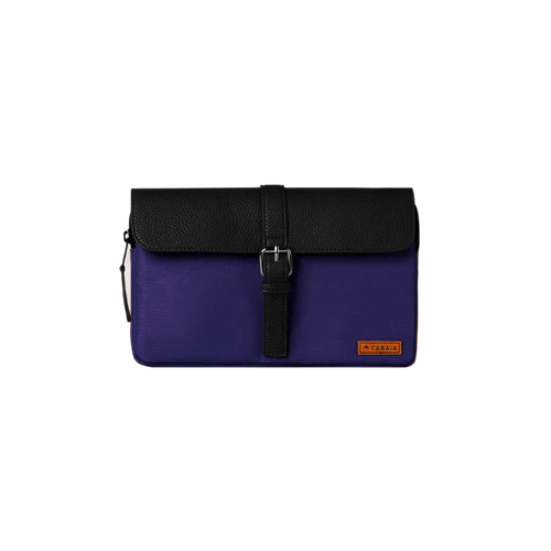 Burgplatz medium front pouch purple