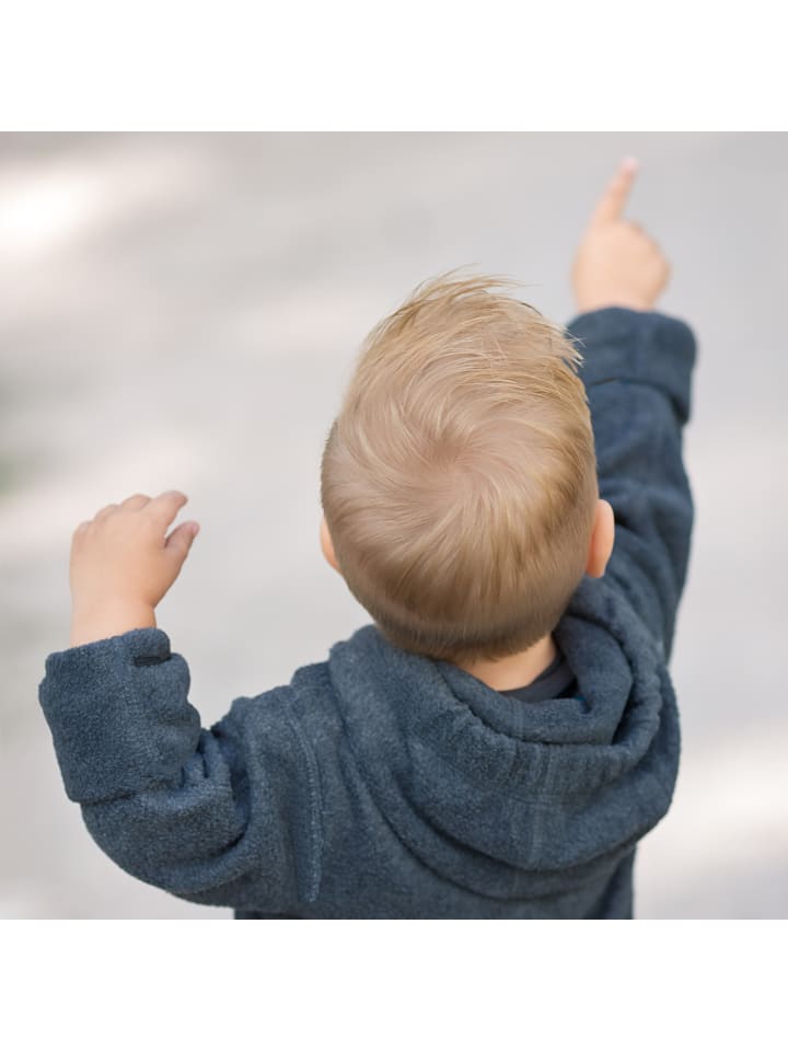 Hoppediz Overall Fleece-Overall mit Umschlagbündchen in anthrazit  günstig kaufen