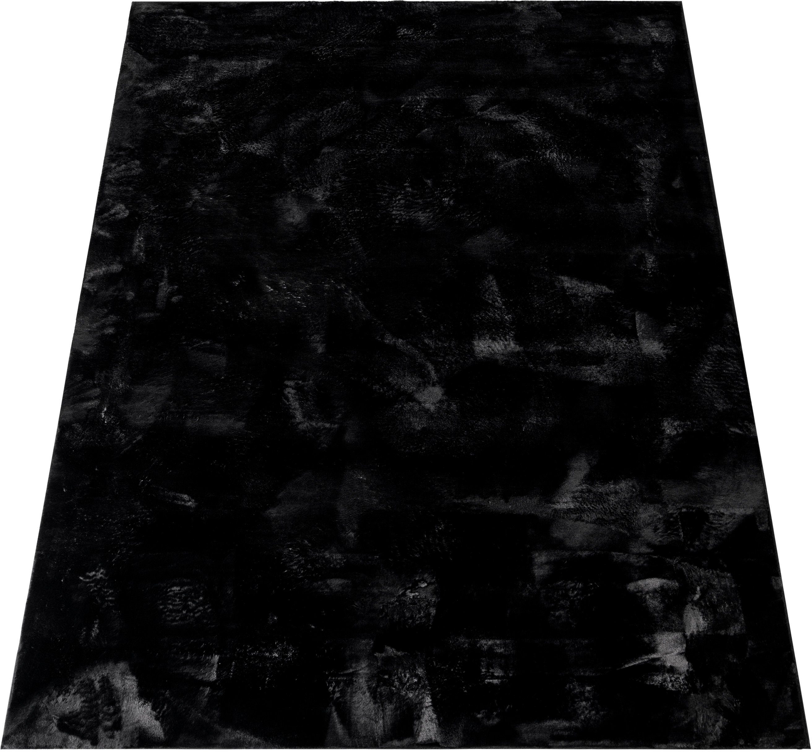 Fellteppich Kunstfell Soft 380, Paco Home, rechteckig, Höhe: 19 mm, Langflor, Kuschelteppich - besonders weich, Uni-Farben