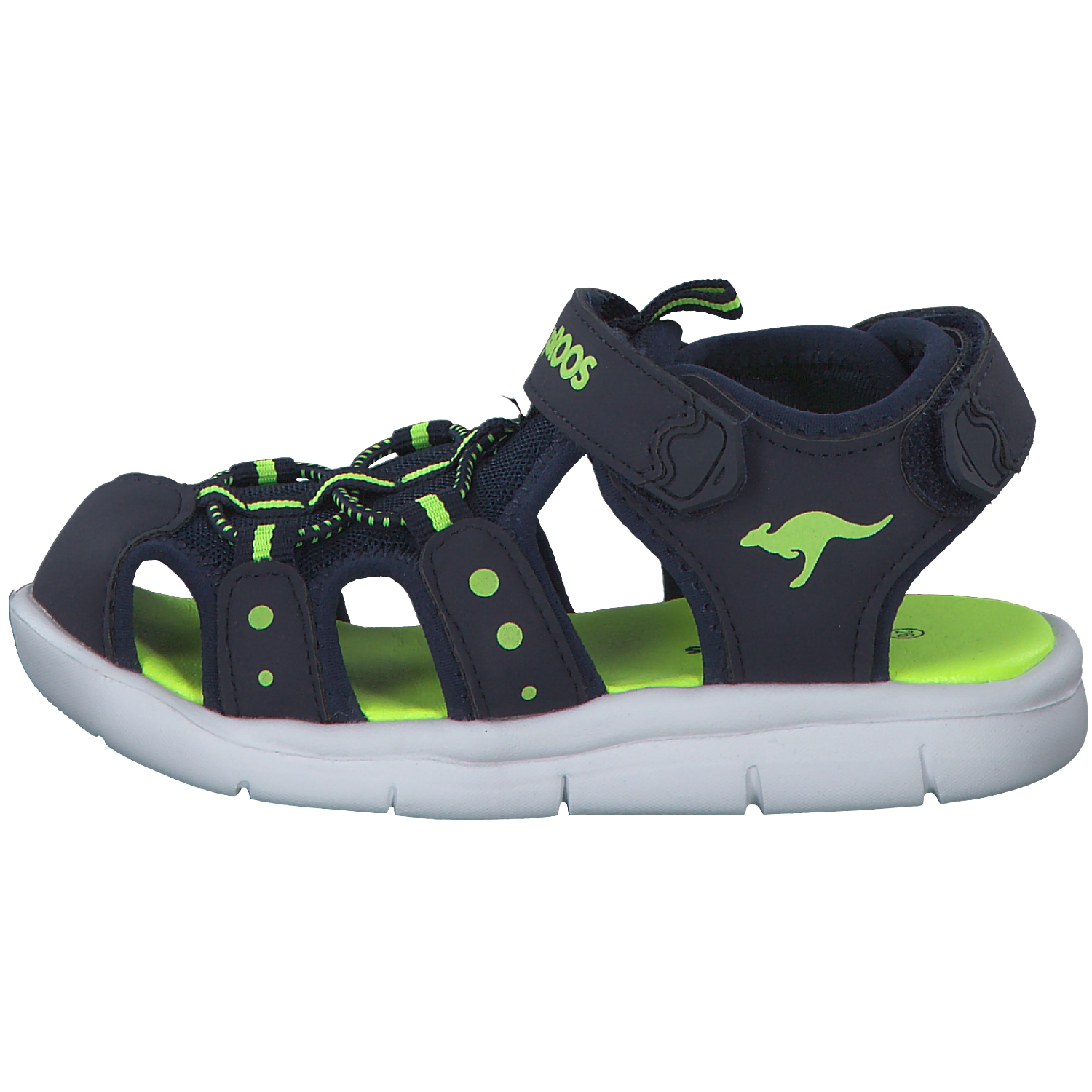 KangaROOS K-Grobi 02035, Sandalen (Kinder), Kinder, Blau/Grün