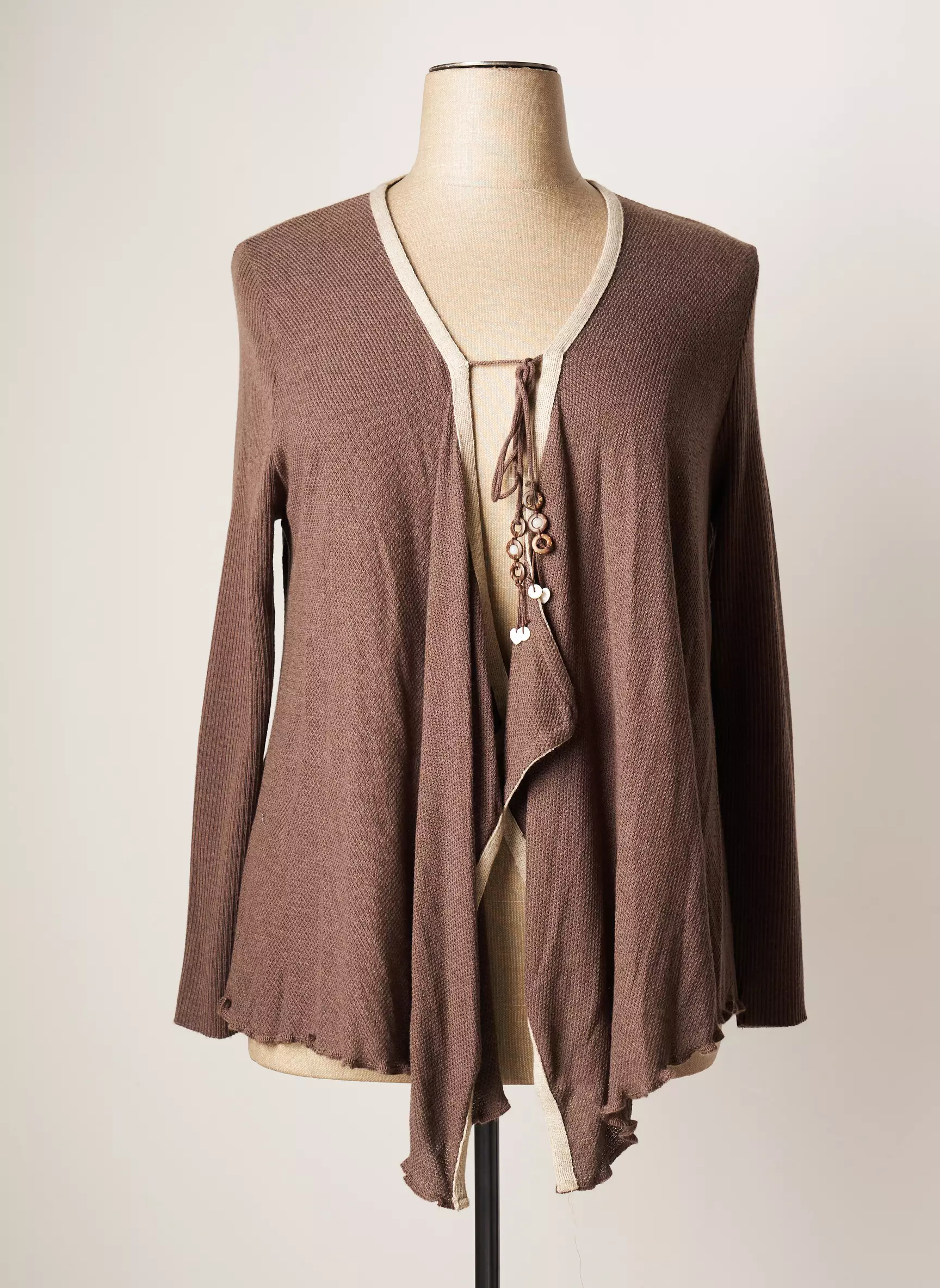 Francoise F Cardigans Femme couleur marron
