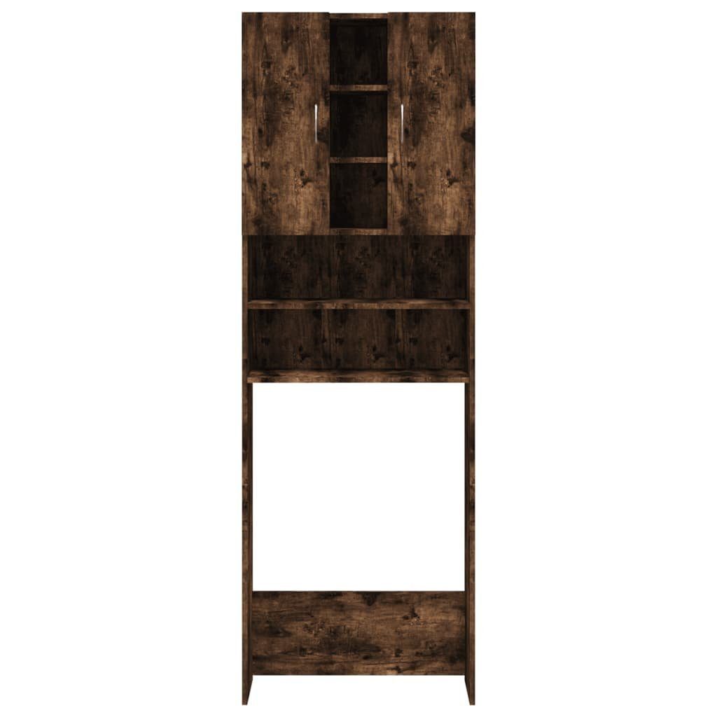 vidaXL Waschmaschinenumbauschrank Waschmaschinenschrank Räuchereiche 64x25,5x190 cm