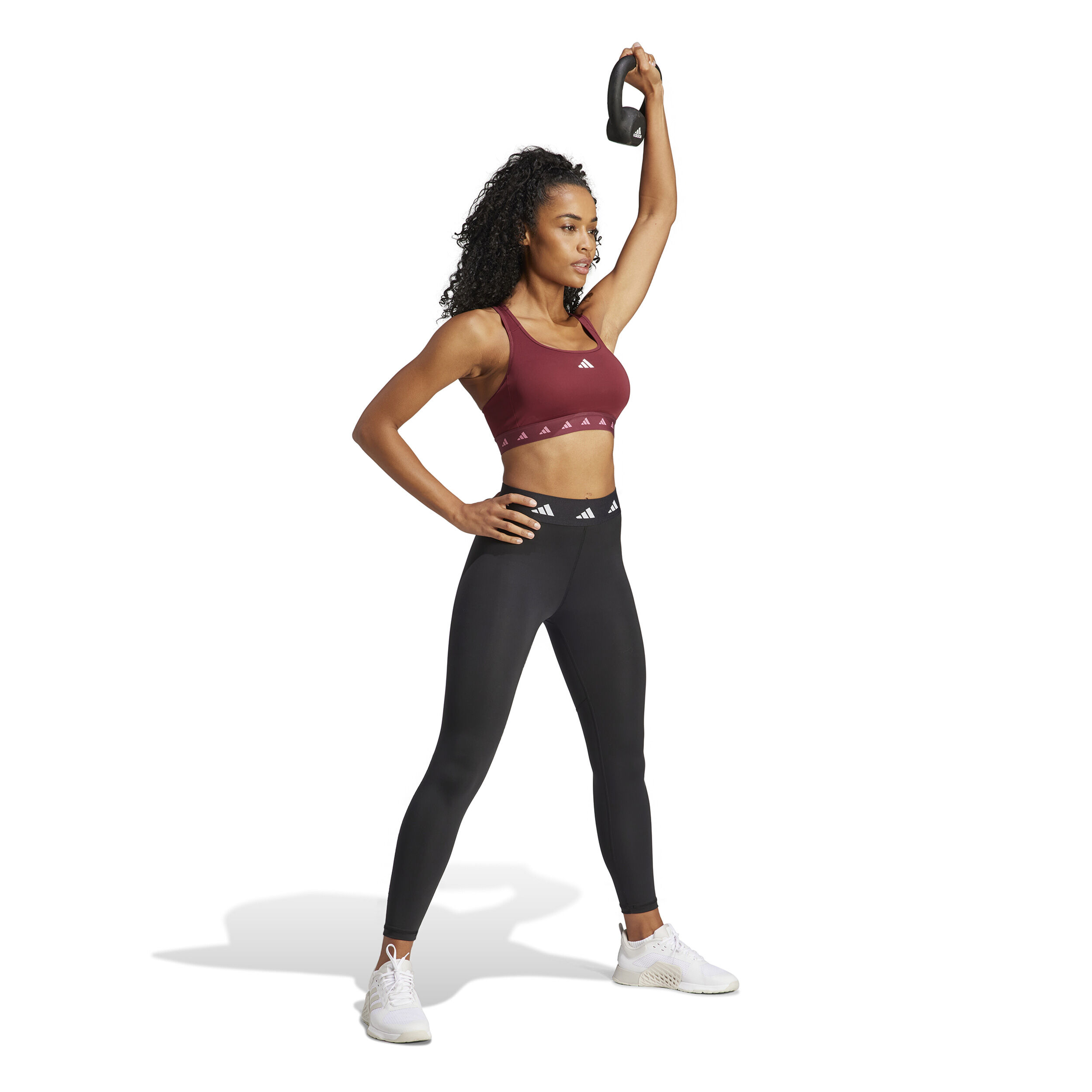 Power Medium-Support Tech-Fit Sport-BH Damen - Rot