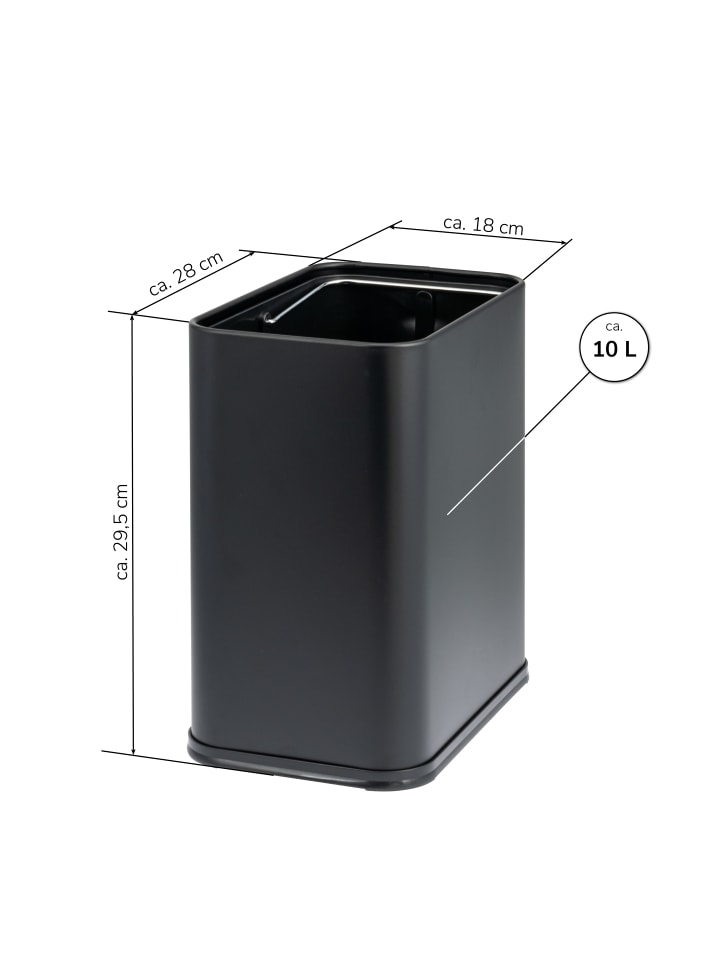 bremermann Papierkorb 10 L schwarz günstig kaufen onesize