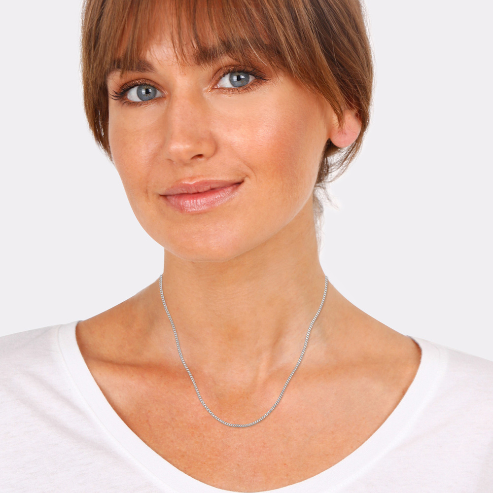Elli Elli Collier Blogueur tendance en argent sterling 925 : chaîne de base filigrane  Bijoux