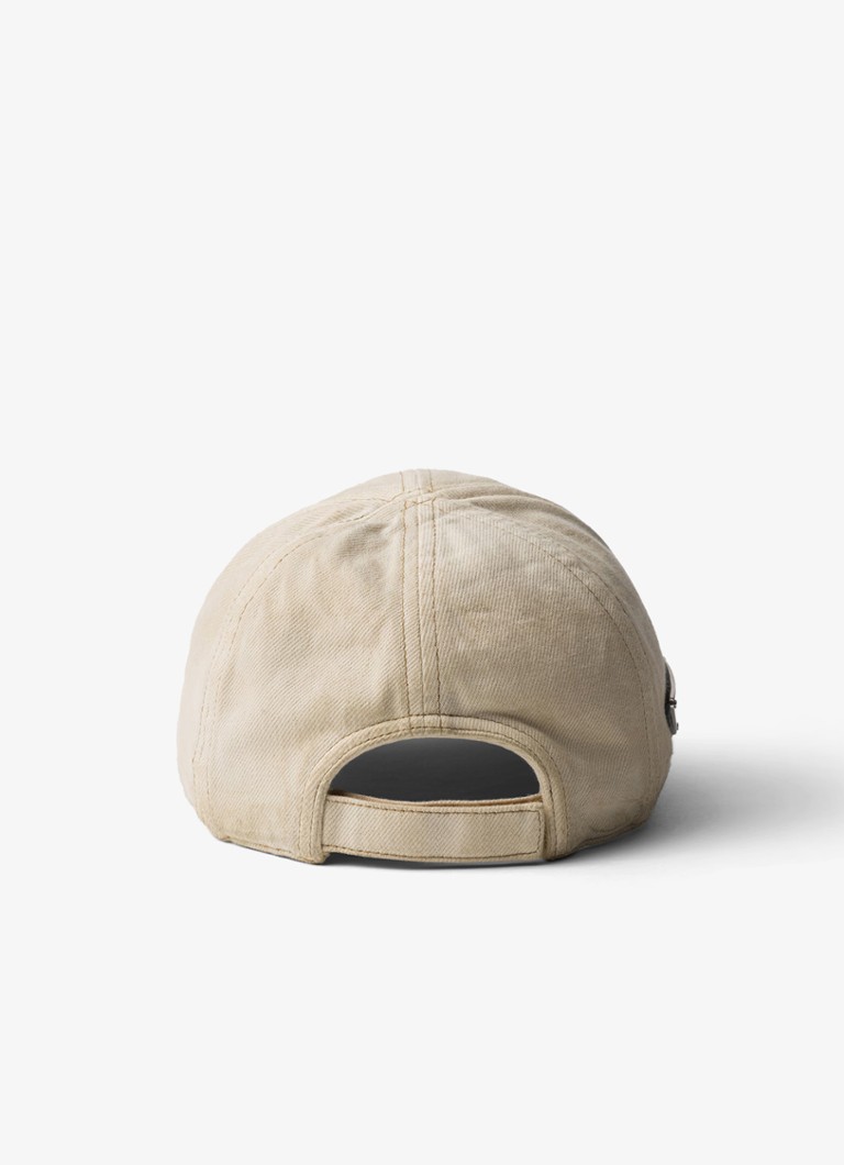 Prada Baseball cap made of denim with logo