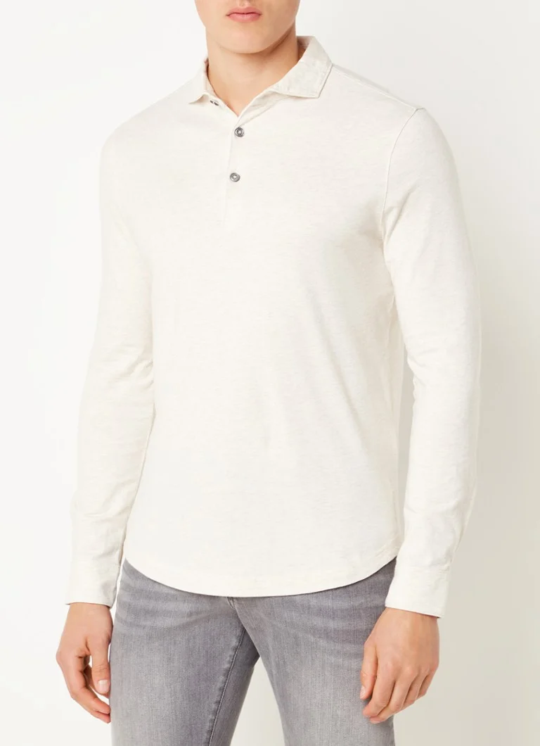 Profuomo Polo majica regularnog kroja s melange dizajnom