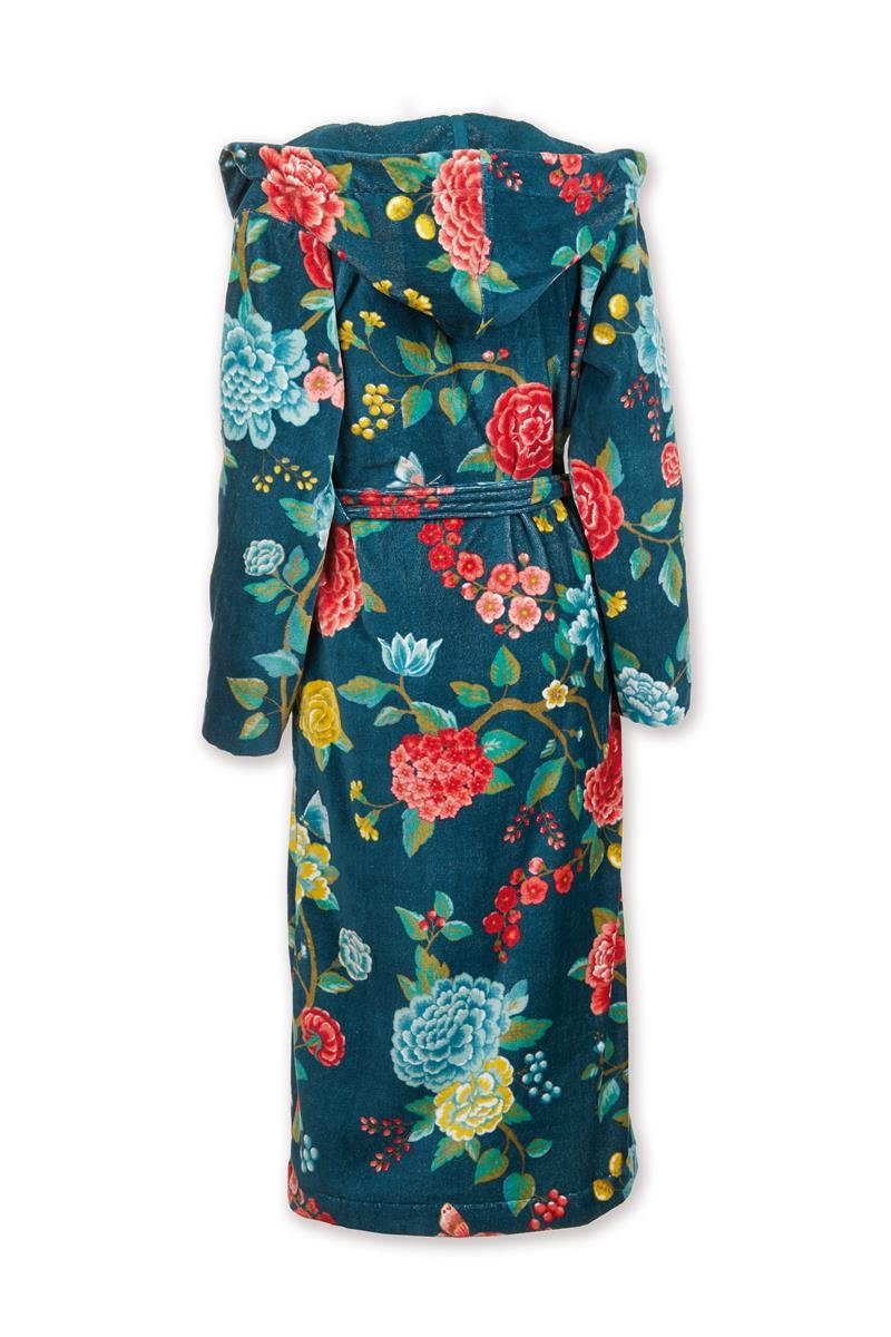 PiP Studio Bademantel Good Evening Bathrobe Dark Blue Xs Dunkelblau 100% Cotton, terry, Bademantel Damen und Herren Morgenmantel Frottee