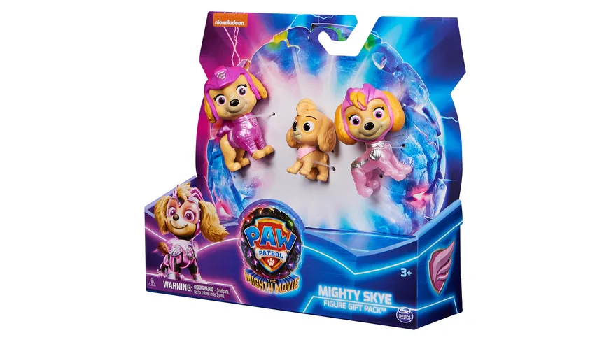 Spin Master PAW Patrol: Der Mighty Kinofilm, 3-teiliges Spielfiguren-Geschenkset