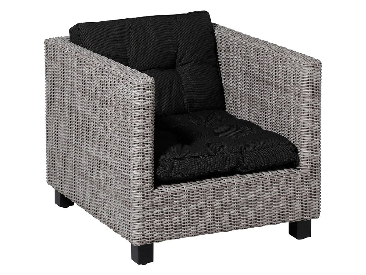 Madison Loungekissen Florance 60x60 Rib Black