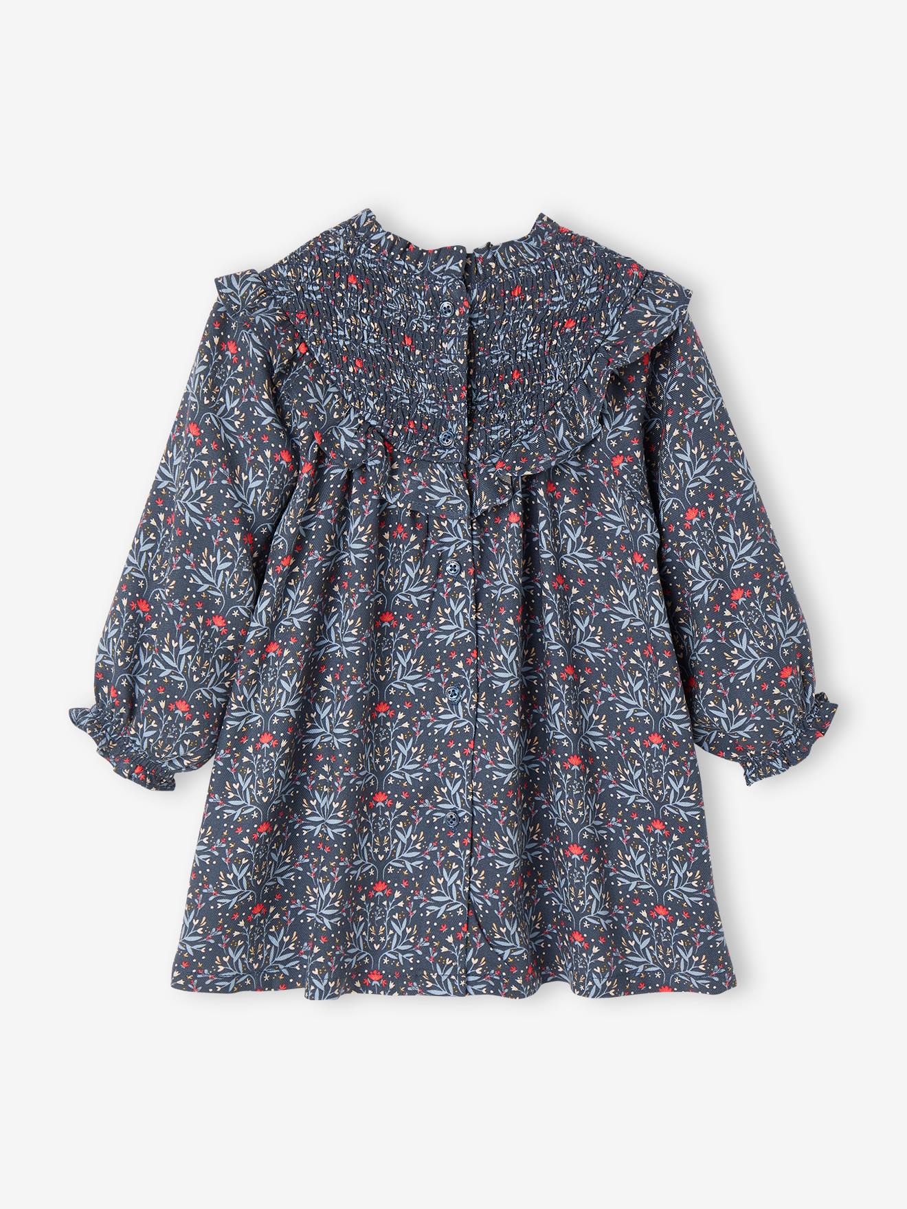 Vertbaudet Mädchen Baby Winterkleid - dunkelblau