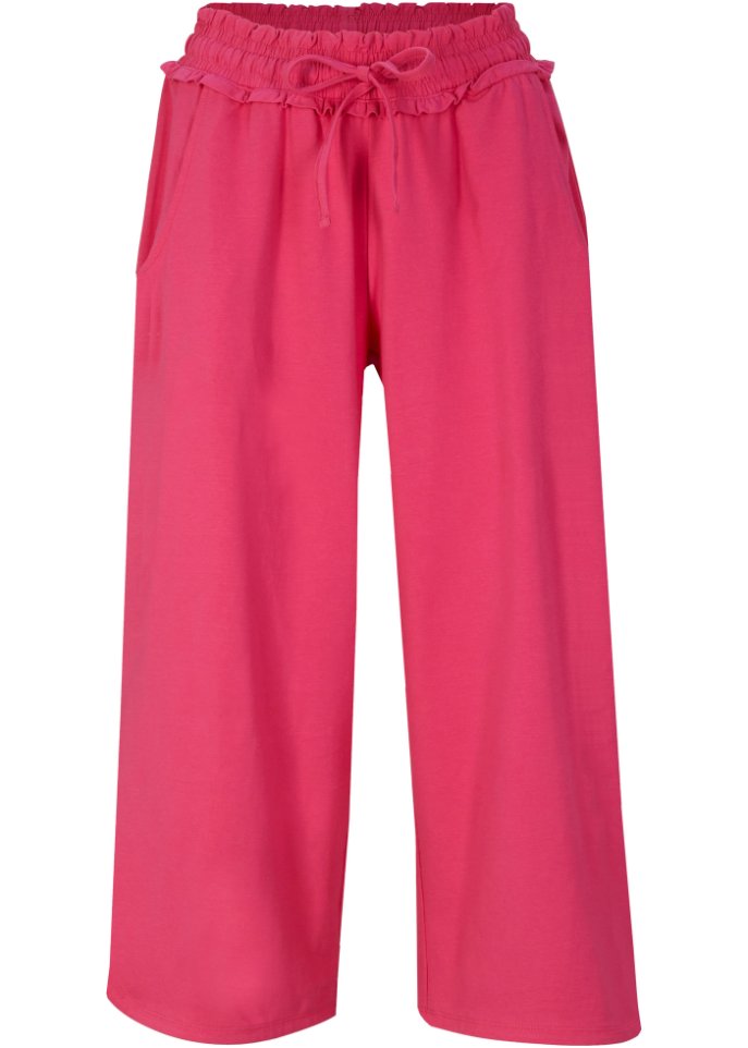 Weite Jersey-Culotte, 3/4-Länge mit Bequembund