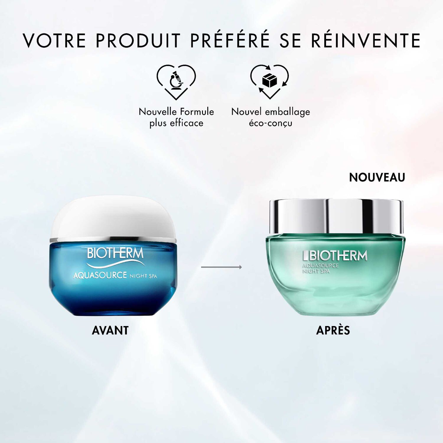 Biotherm Aquasource Night Spa Soin de Nuit Triple Effet : Réhydrate, Lisse et Apaise 50 ml