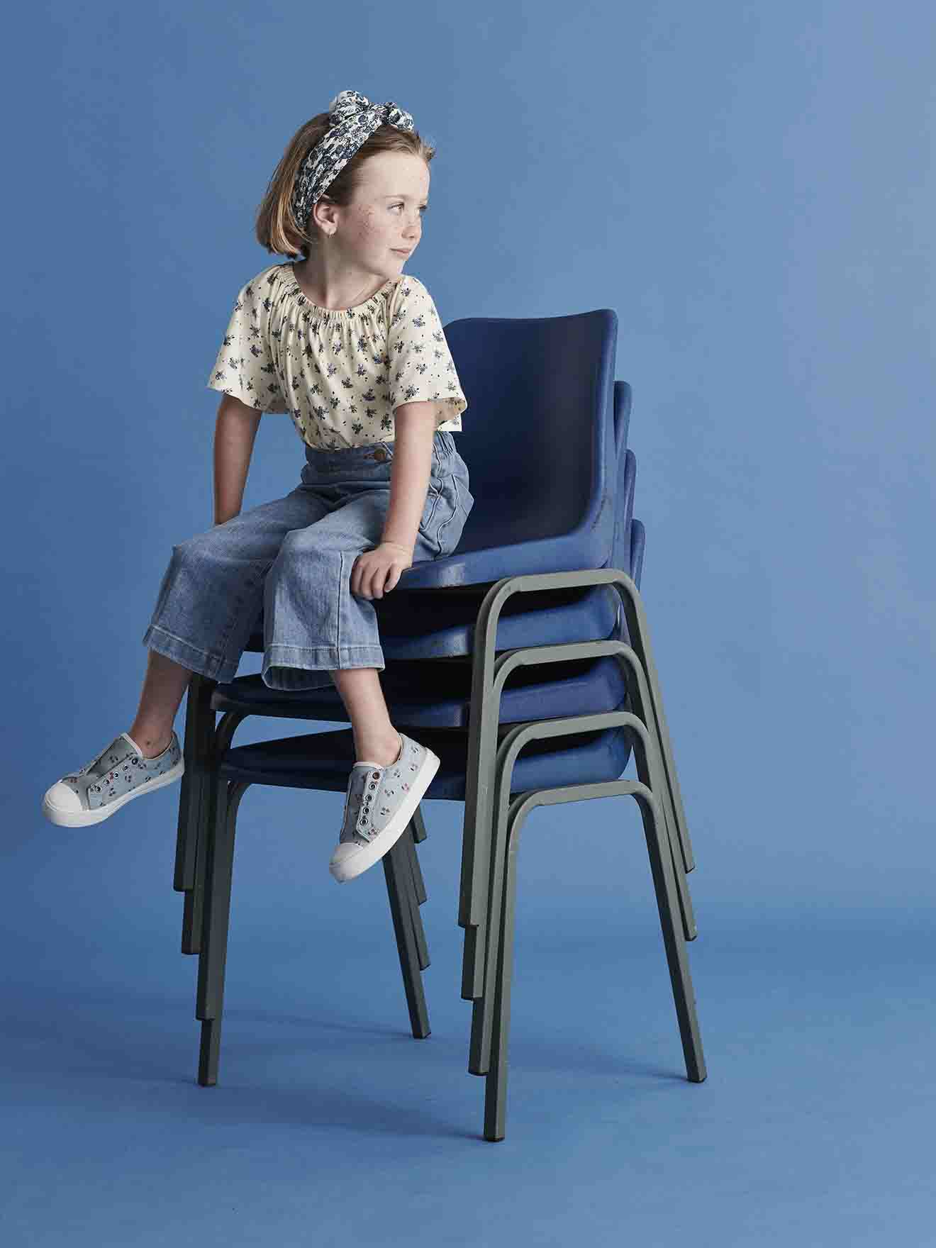Vertbaudet Mädchen Blusenshirt mit Recycling-Polyester - wollweiß