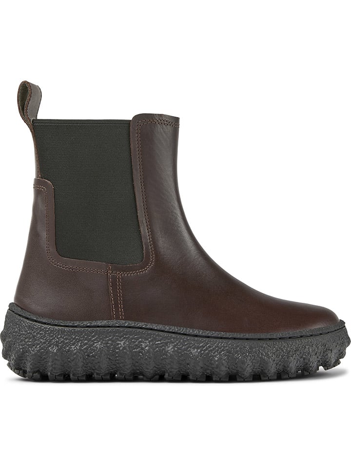 Camper Leder-Chelsea-Boots in Braun günstig kaufen