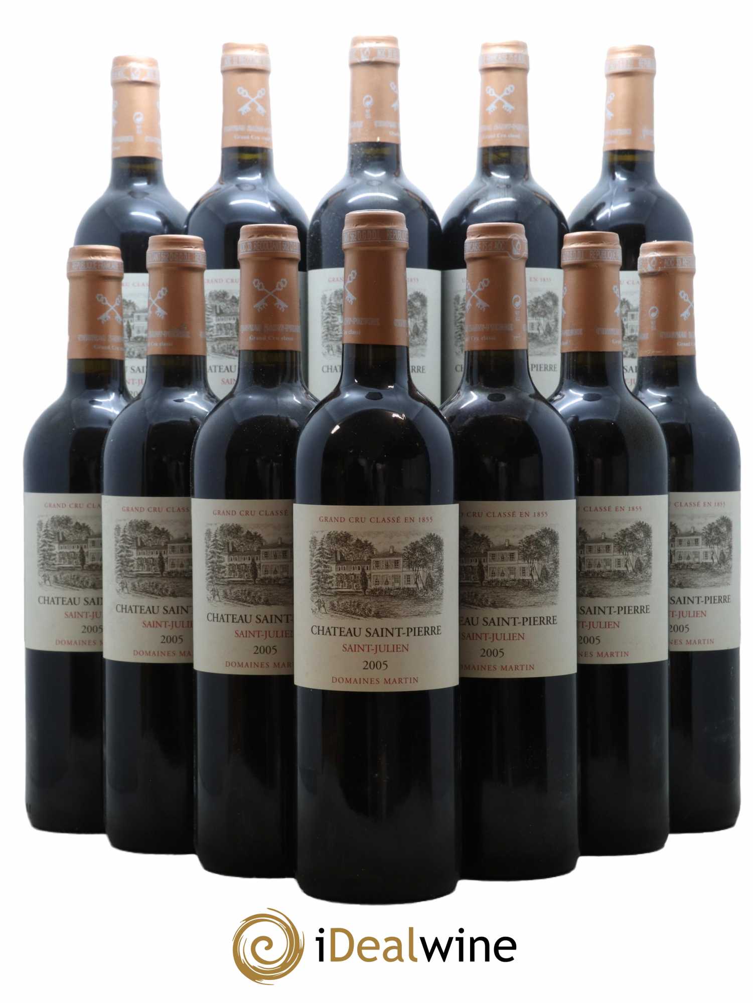 Château Saint-Pierre 4ème Grand Cru Classé  2005 - Lot de 12 Bouteilles