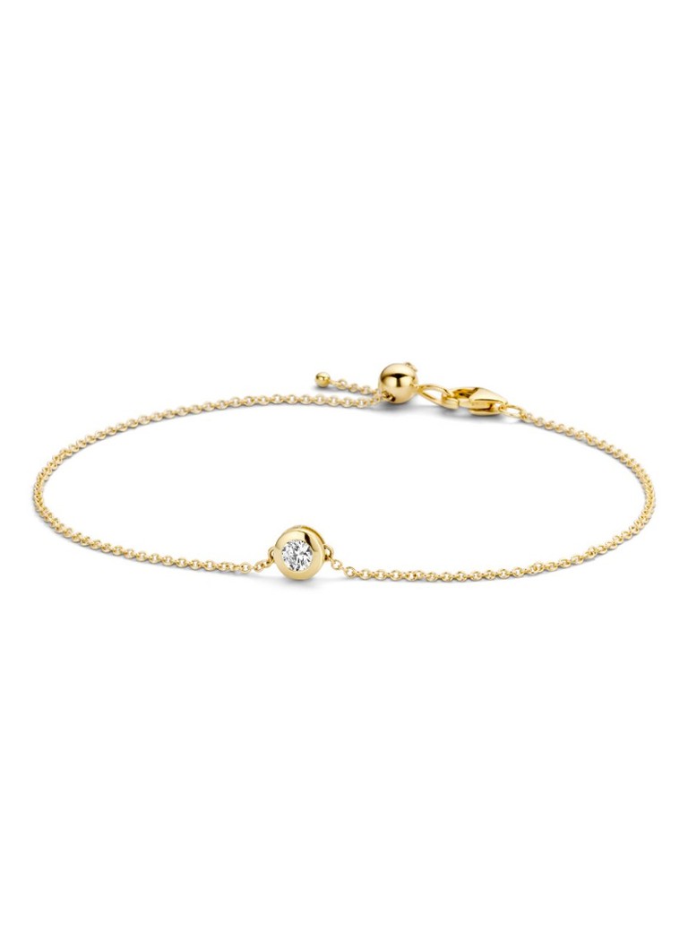 Bracciale Blush in oro giallo 14 carati con zirconi cubici 2167YZI