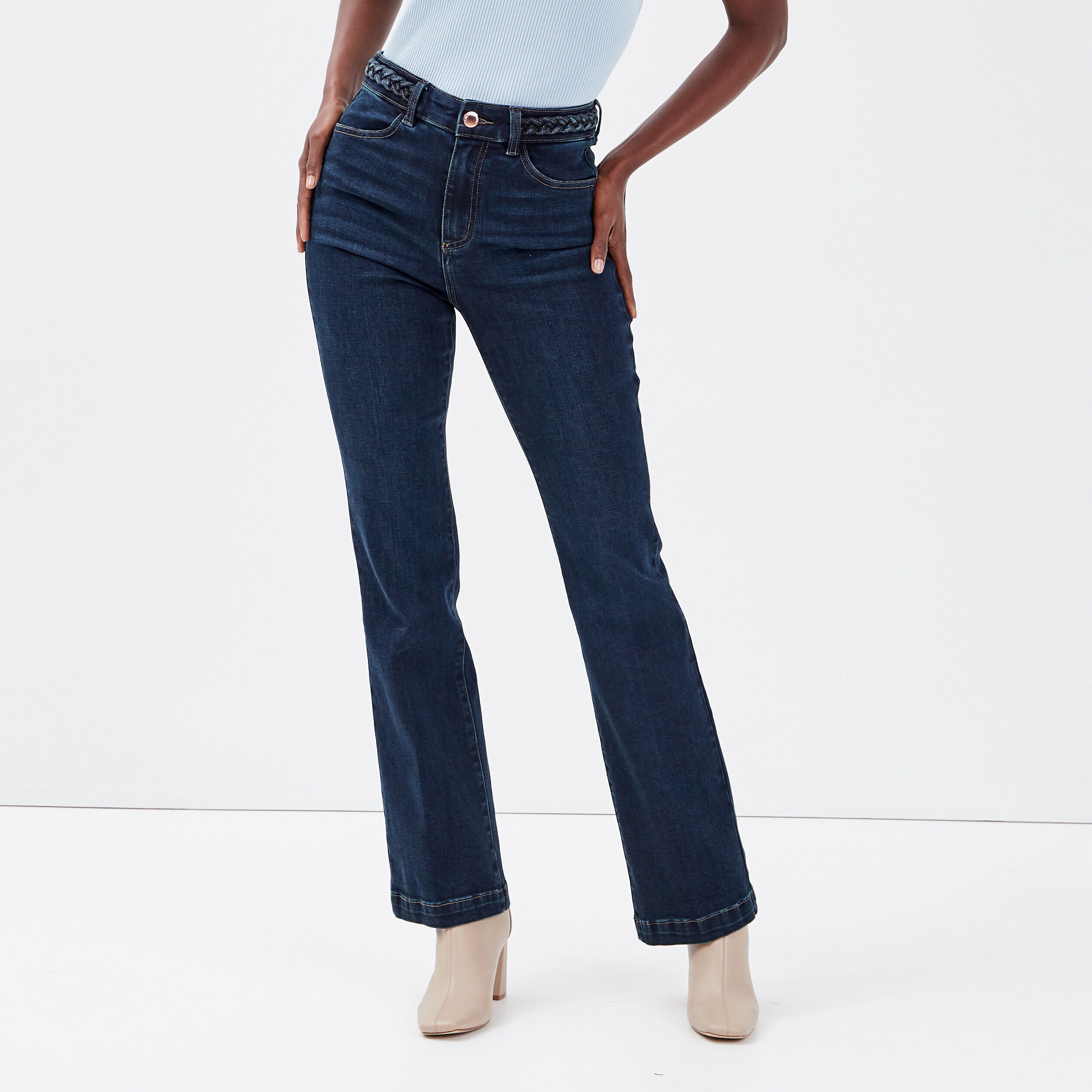 Jeans flare denim brut femme | Cache Cache
