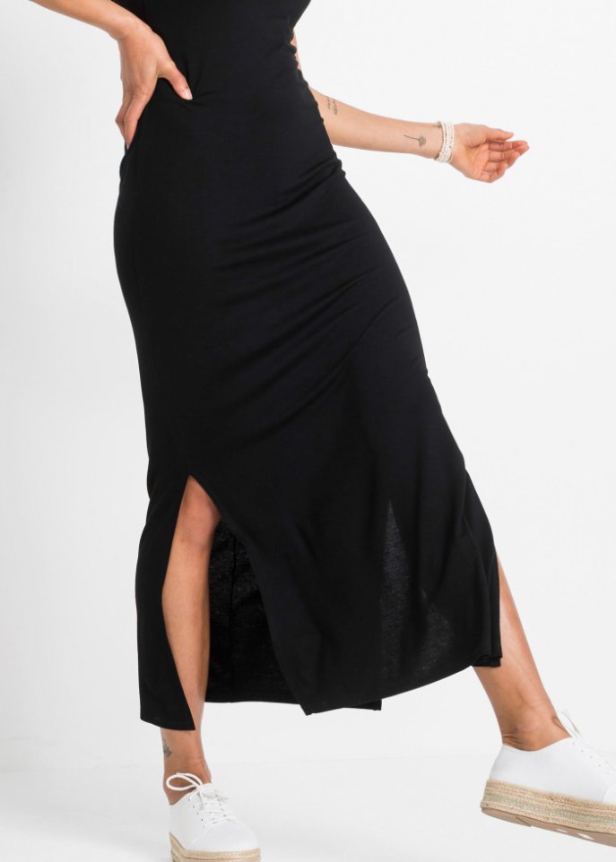 Jerseykleid mit Rückendetail