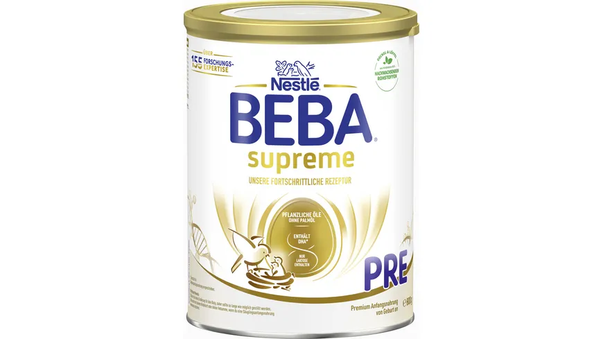 NESTLE BEBA SUPREME PRE Säuglingsanfangsnahrung von Geburt an 800 g