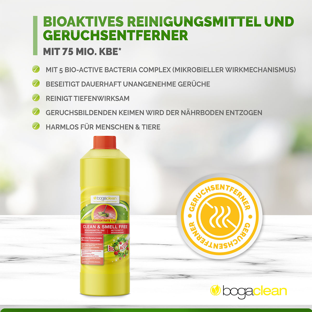 bogaclean Clean & Smell Free Concentrate 1000 ml