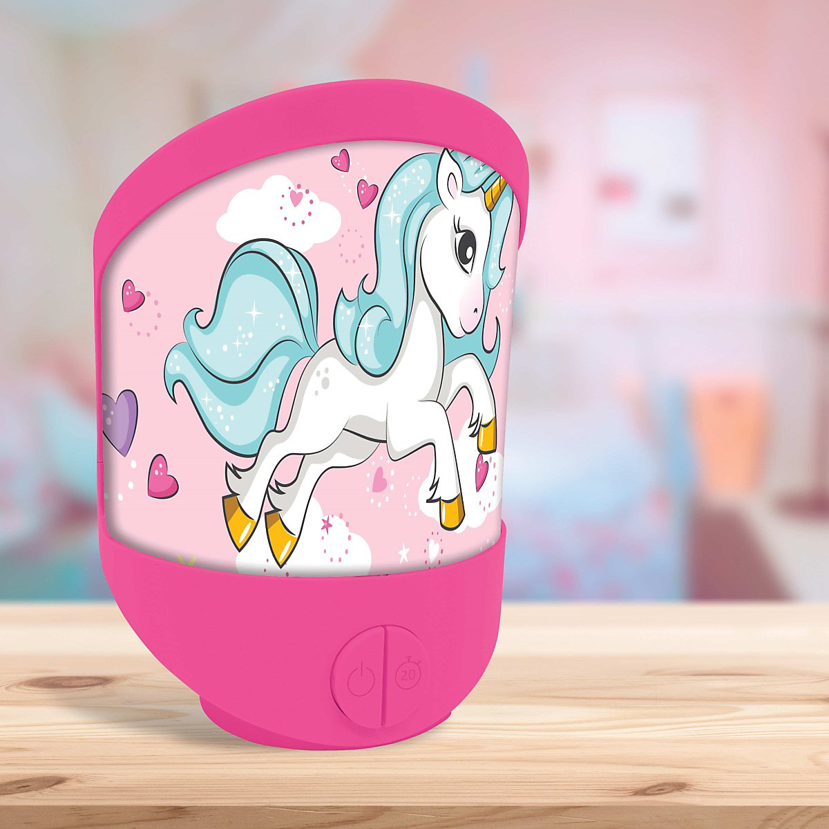 Einhorn Wandlicht Tisch-Nachtlicht Lampe mit Timerfunktion