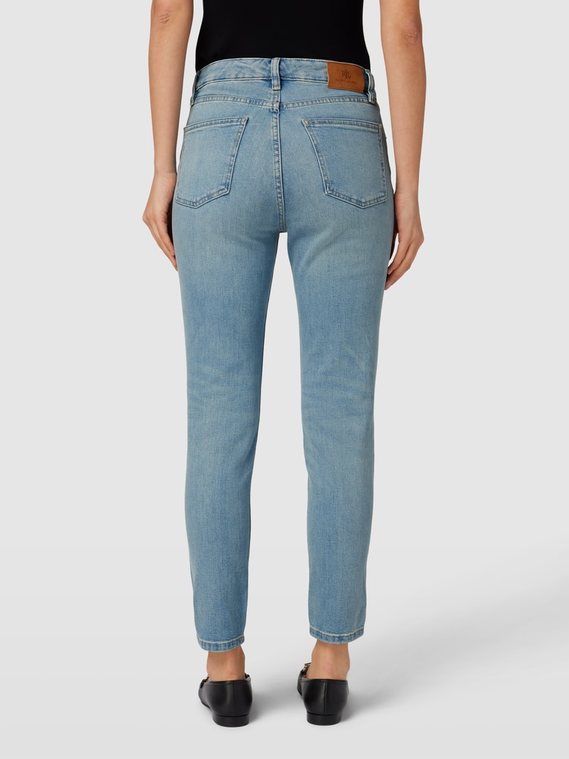Slim Fit Jeans mit Knopf- und Reißverschluss in jeans