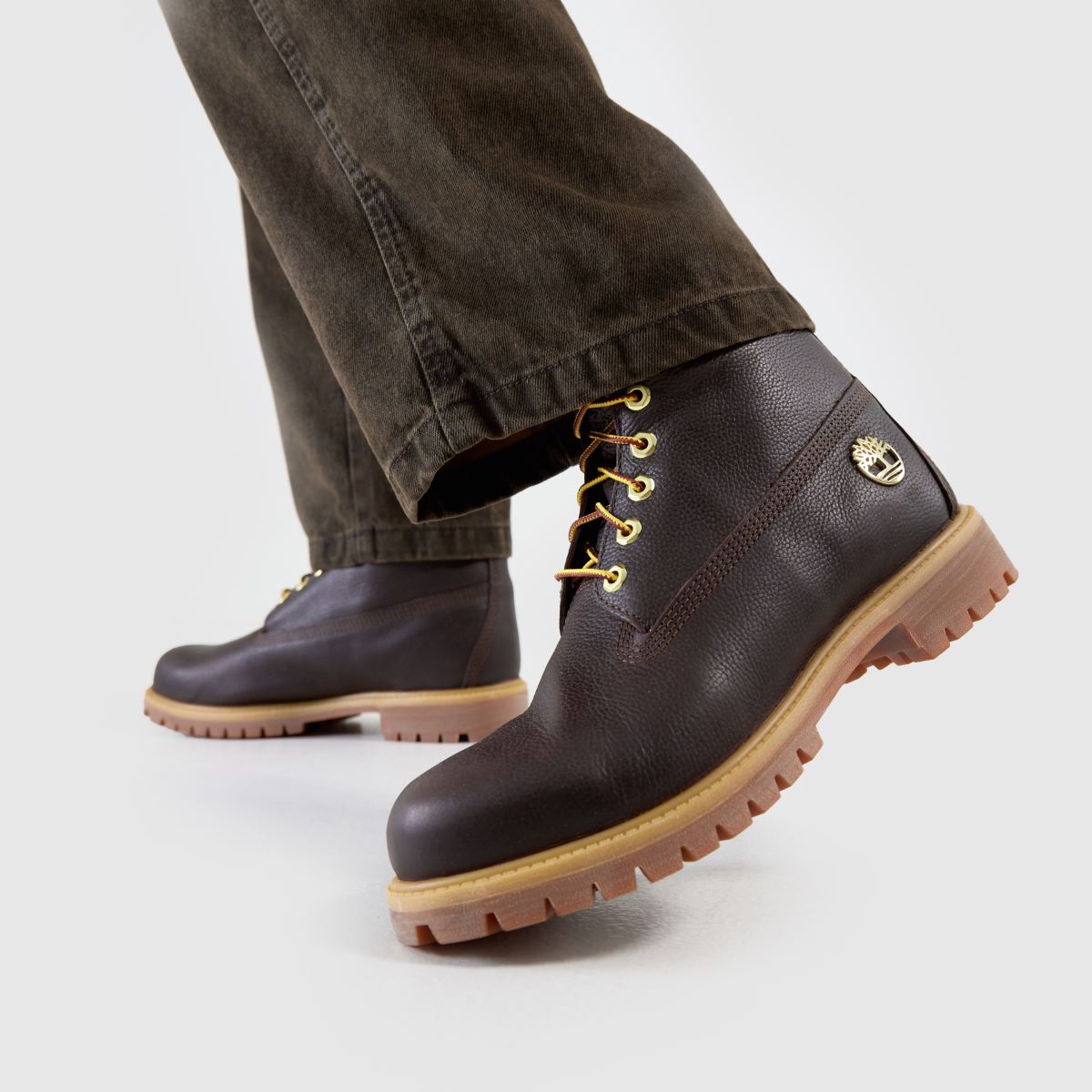 Timberland prémium 6 hüvelykes csizma sötétbarna színben