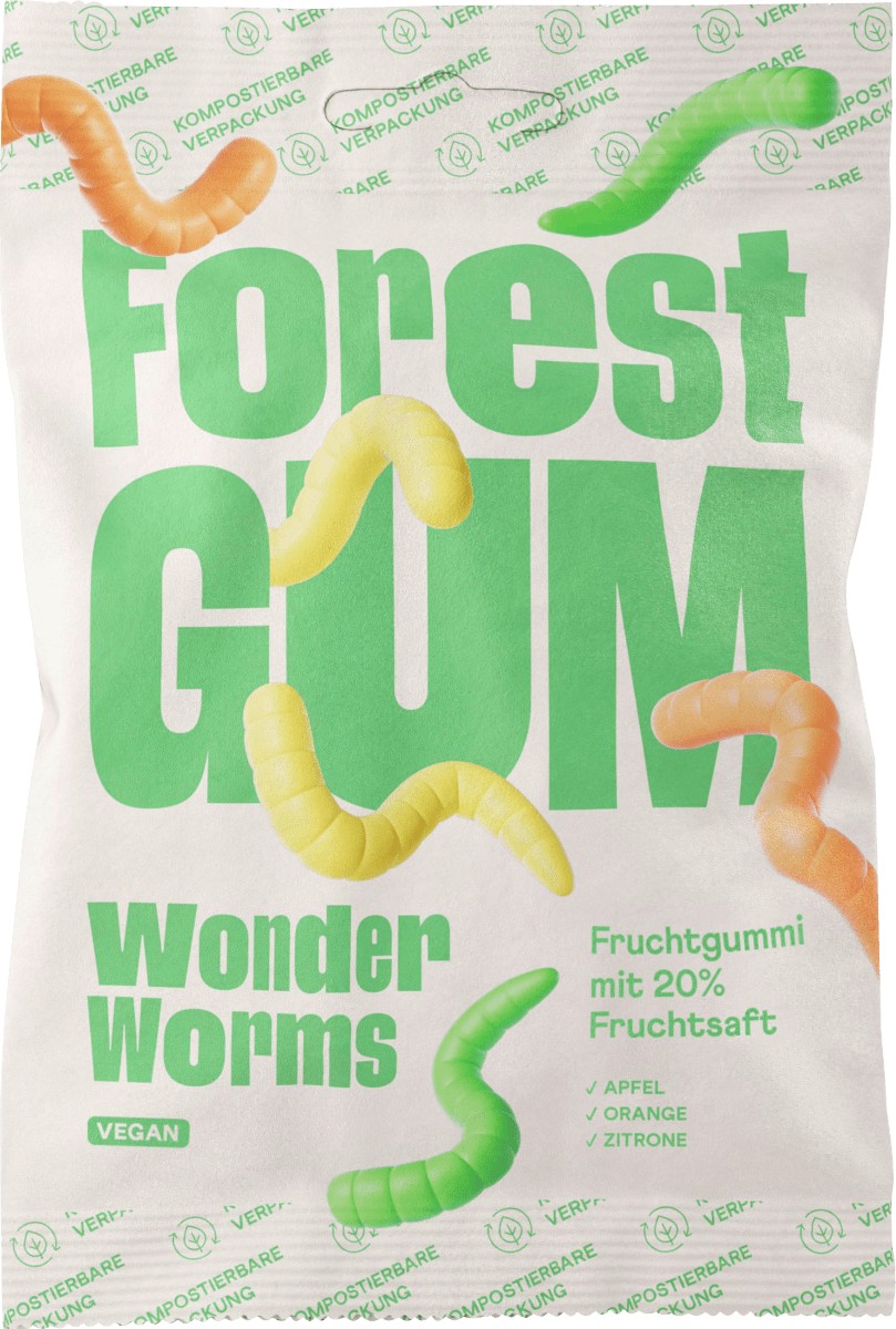 Fruchtgummi, Wonder Worms, 100 g