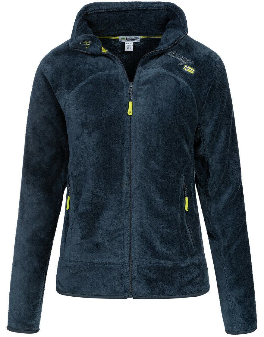 Geographical Norway Fleecejacke Damen Teddy Fleece Jacke Herbst Winter Sweater Übergangsjacke