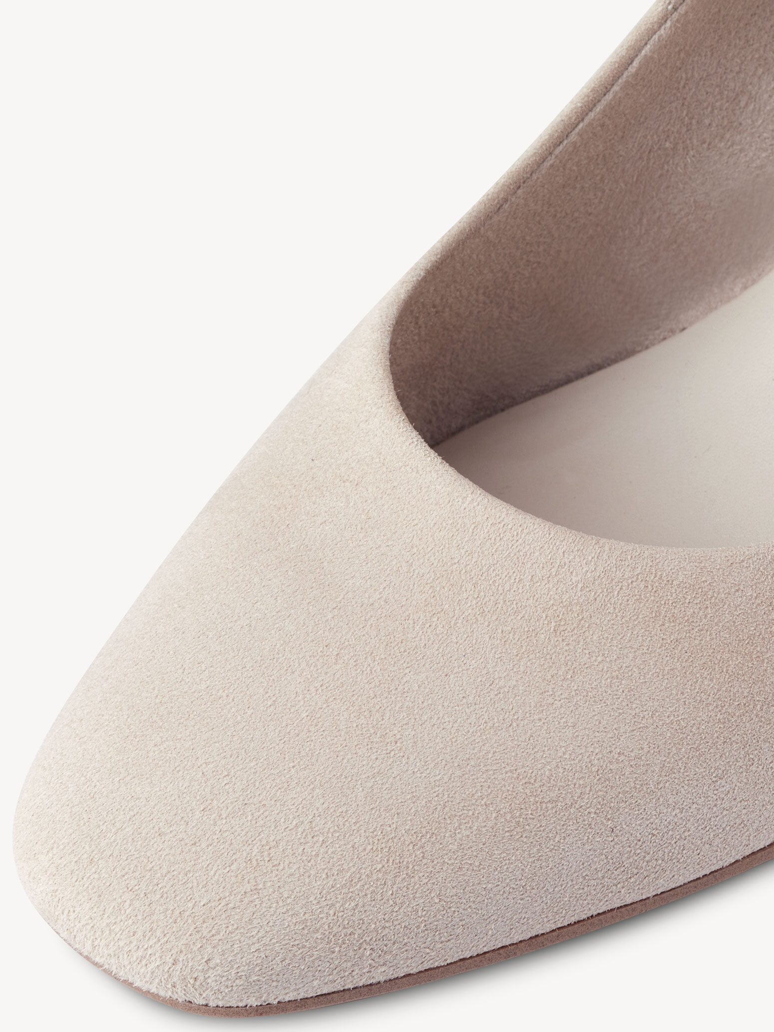 Escarpin en cuir - beige