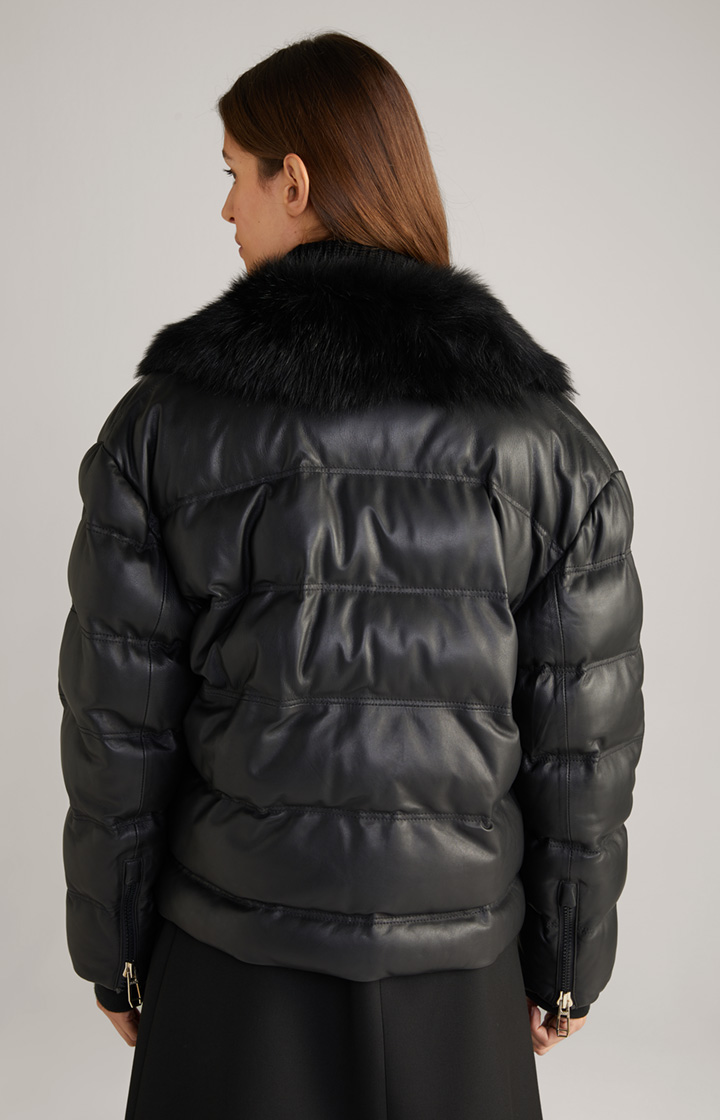 Lederjacke in Schwarz