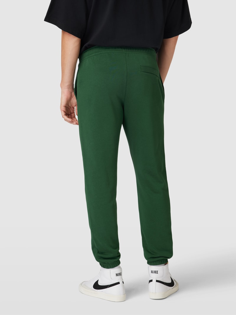 Sweatpants mit Label-Stitching in olivgrün