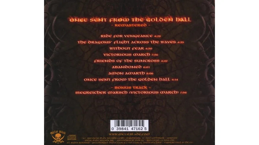 Once Sent From The Golden Hall