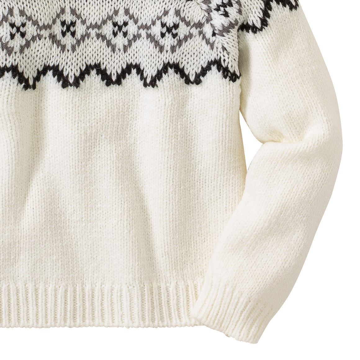 Jungen Strickpullover mit Norweger-Muster