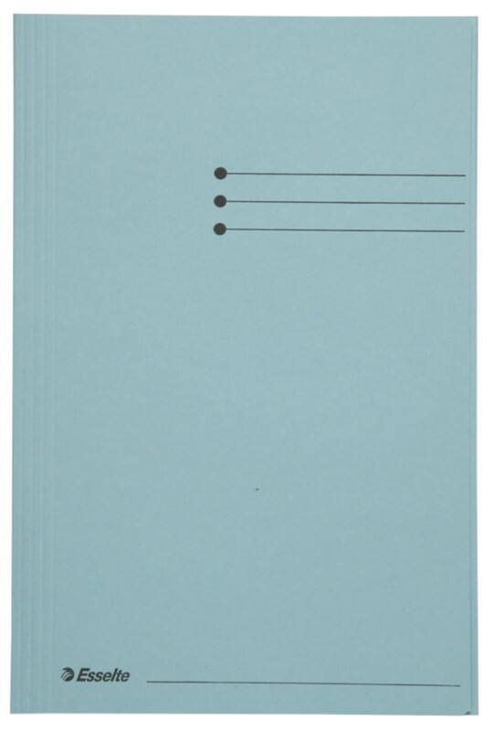 Esselte Manilla Jurismappe 1032302 Foolscap Blau Recycelter Karton 250 Blatt 23,3 x 35 x 2 cm 50 Stück