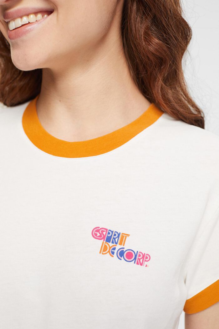 Verkürztes Logo-T-Shirt, 100% Baumwolle