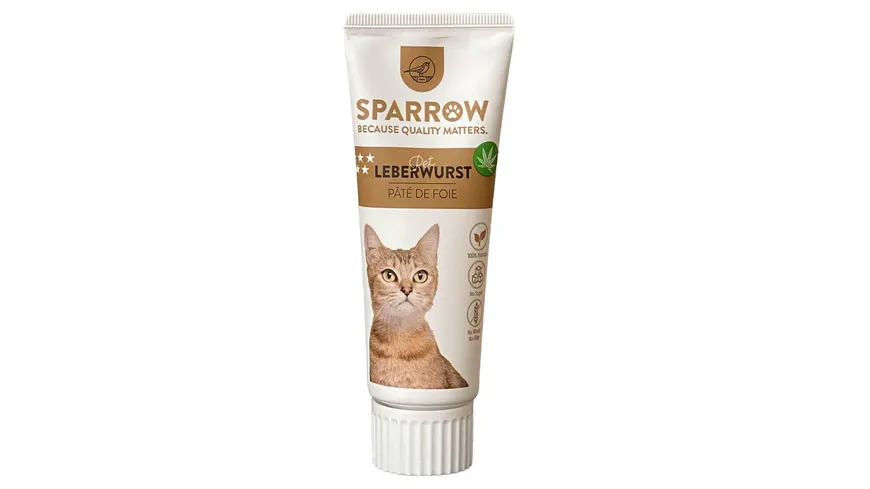 Sparrow Katzensnack Leberwurst 75 g